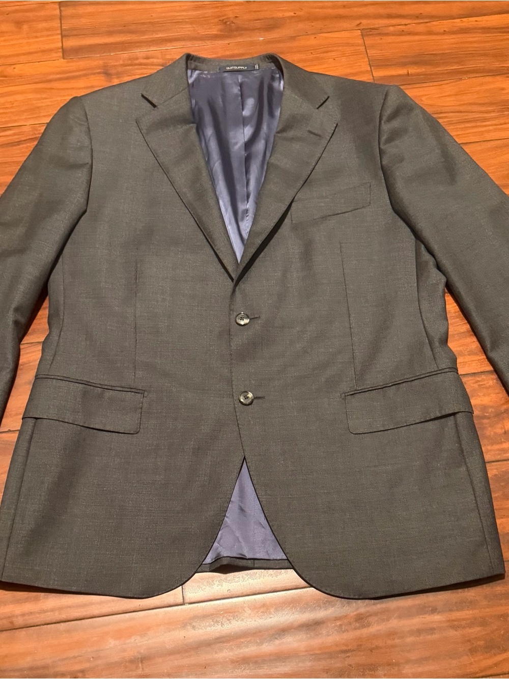 Suitsupply Dark Charcoal Two-Button Sport Coat